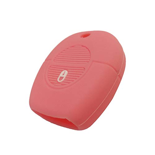 Funda para Llave de Coche, Funda Protectora de Silicona para Llave de Coche, Carcasa para Llave de Coche, Soporte para Llave de Coche Adecuado, Apto para Nissan Micra Almera Primera X-Trail, Rosa