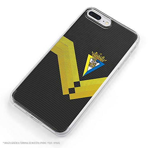 Funda para Samsung Galaxy S20 Oficial del Cádiz CF Cádiz Fondo Negro para Proteger tu móvil. Carcasa para Samsung de Silicona Flexible con Licencia Oficial del Cádiz CF.