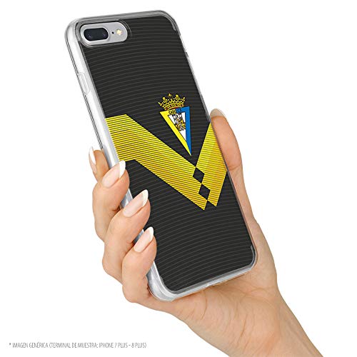 Funda para Samsung Galaxy S20 Oficial del Cádiz CF Cádiz Fondo Negro para Proteger tu móvil. Carcasa para Samsung de Silicona Flexible con Licencia Oficial del Cádiz CF.