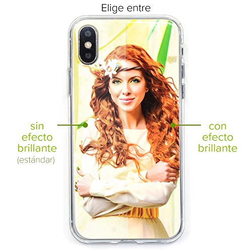Funda Personalizada para Apple iPhone 11 Pro MAX con tu Foto, Imagen o Escritura - Estuche Suave de Gel TPU Transparente - Impresión