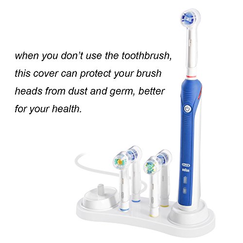 Fundas para cabezales de cepillo de dientes eléctrico, de Nincha, 10 unidades, para cepillos Oral-B, para mantener los cabezales del cepillo de dientes limpios de polvo y gérmenes