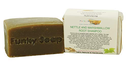 Funky Soap 1 Unidad Nettle & Marshmallow Root Shampoo Bar 100% Natural Artesanal Aprox. Aprox.120g