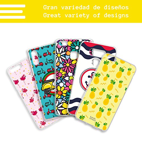 Funnytech® Funda Silicona para Sony Xperia X Compact [Gel Silicona Flexible, Diseño Exclusivo] I Love Rock and Roll Transparente