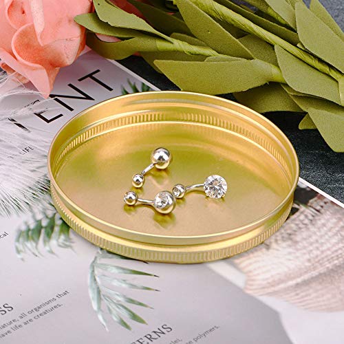 Funseedrr 3pcs Anillo de botón Corto del Vientre Conjunto de Acero quirúrgico 14Gauge 6mm Orejeras de Ombligo Piercing de joyería