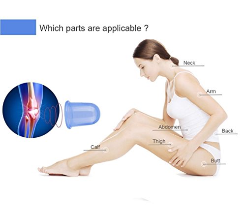 Funxim Kit de Masajeador Anticelulítico, Rodillo para Celulitis y Ventosas, Masaje de silicona Cupping Body Cup Masaje Roller Health Beauty Care para tratamiento y reducción de celulitis (3 set)