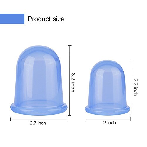 Funxim Kit de Masajeador Anticelulítico, Rodillo para Celulitis y Ventosas, Masaje de silicona Cupping Body Cup Masaje Roller Health Beauty Care para tratamiento y reducción de celulitis (3 set)