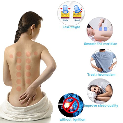 Funxim Kit de Masajeador Anticelulítico, Rodillo para Celulitis y Ventosas, Masaje de silicona Cupping Body Cup Masaje Roller Health Beauty Care para tratamiento y reducción de celulitis (3 set)