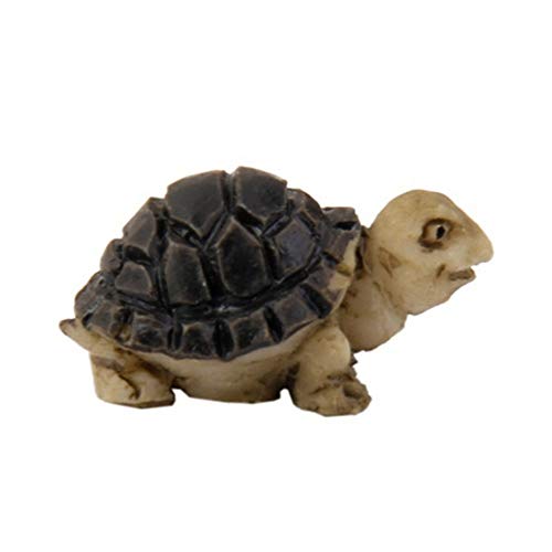 FUSSUF 2pcs Tortuga Modelo for la casa de muñeca Hada del jardín miniaturas terrario Inicio del Escritorio de la decoración del Paisaje Micro Suculentas