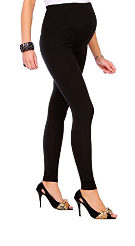 FUTURO FASHION - Leggings de maternidad muy cómodos - Algodón - Todas las tallas - Negro - Talla EU 44