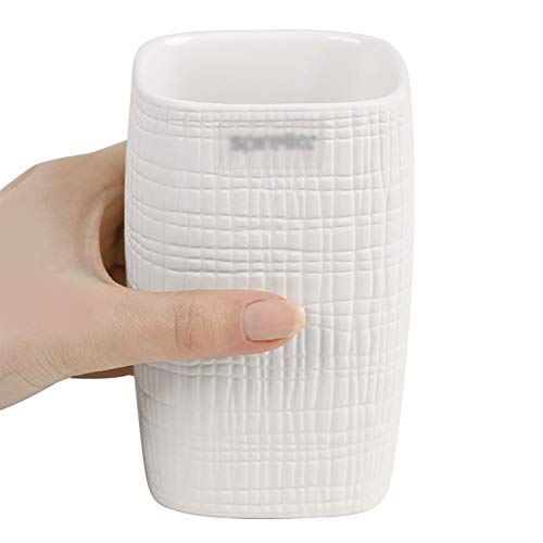 FxsD Accesorios de baño, Accesorios de baño for el hogar Material cerámico Creativo 3 juegos de taza de cepillo de dientes Soporte de cepillo de dientes Pareja Artículos de higiene personal, 9 combina