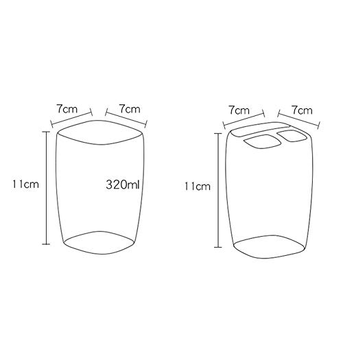 FxsD Accesorios de baño, Accesorios de baño for el hogar Material cerámico Creativo 3 juegos de taza de cepillo de dientes Soporte de cepillo de dientes Pareja Artículos de higiene personal, 9 combina