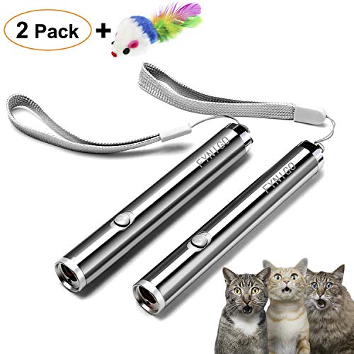 FYNIGO juguetes gatos juguetes interactivos para gatos y perros 2 en 1 Función(2 unidades)