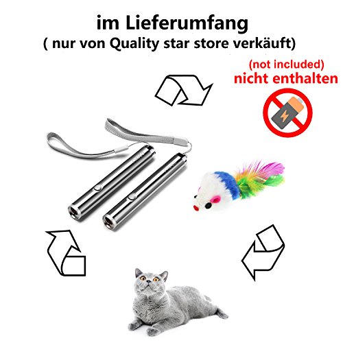 FYNIGO juguetes gatos juguetes interactivos para gatos y perros 2 en 1 Función(2 unidades)