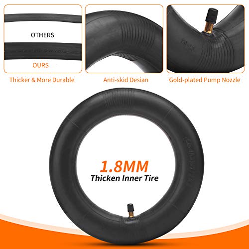 FYTENG Perfectamente Compatible Xiaomi M365 Tubo Interior para Scooter Eléctrico, Tamaño 8 1/2x2 con 2 Palancas, Scooter Tubo Interior para Tubo Delantero/Trasero, Reemplazo De Neumáticos De 1.8 Mm