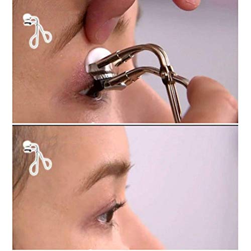 G-lucky Rizador de pestañas - Mini rizador de pestañas local segmentado con 1 almohadillas de repuesto, de larga duración y sin dolor para todas las formas de ojos