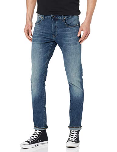G-STAR RAW 3301 Slim Fit Jeans Vaqueros, Medium Aged 8968-2965, 31W / 32L para Hombre