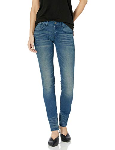 G-STAR RAW Lynn Mid Waist Skinny Vaqueros, Azul (Medium Aged 6550), 28W / 28L para Mujer