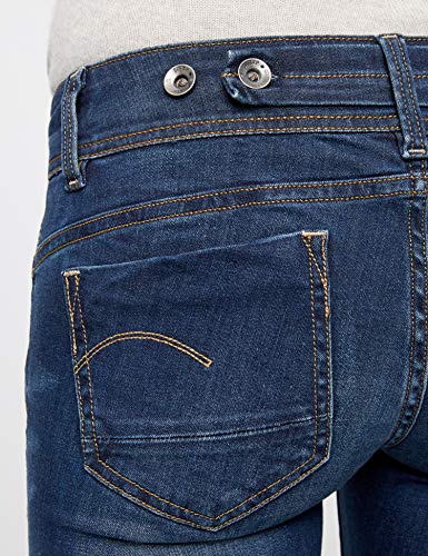 G-STAR RAW Midge Saddle Mid Waist Straight Vaqueros, Dk Aged 6553-89, 29W / 34L para Mujer