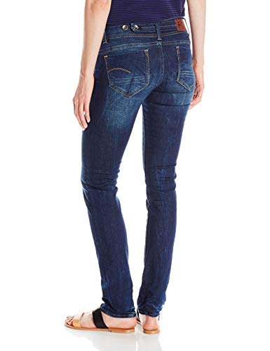 G-STAR RAW Midge Saddle Mid Waist Straight Vaqueros, Dk Aged 6553-89, 29W / 34L para Mujer