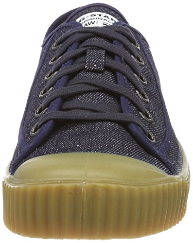 G-STAR RAW Rovulc Denim Low Sneakers, Zapatillas para Hombre, Azul Blue Dk Navy 881 881, 43 EU