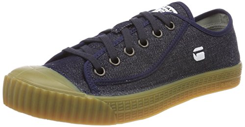 G-STAR RAW Rovulc Denim Low Sneakers, Zapatillas para Hombre, Azul Blue Dk Navy 881 881, 43 EU