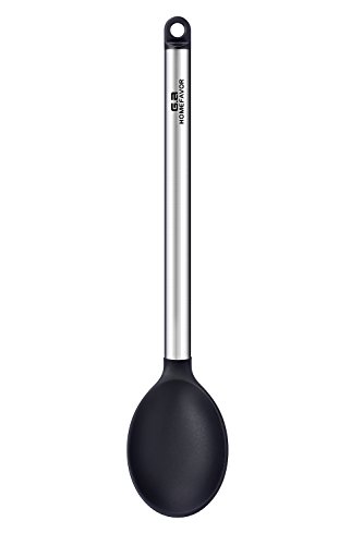 GA Homefavor Chef Buddy 6 Piezas de Cocina Juego de Herramientas de Acero Inoxidable Utensilios de Cocina Silicona Resistente al Calor Negro