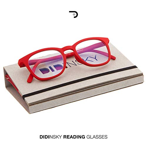 Gafas de Presbicia con Filtro Anti Luz Azul para Ordenador. Gafas Graduadas de Lectura para Hombre y Mujer con Cristales Anti-reflejantes. Indigo +1.0 – TATE
