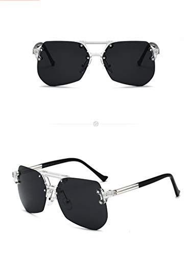 Gafas De Sol Para Hombre Y Mujer Trend Fashion Sin Marco Película Marina Gafas De Sol Gafas Ultravioleta Ultravioleta Espejo Decorativo