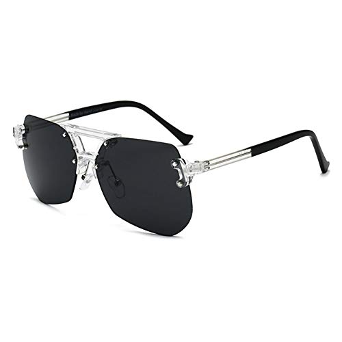 Gafas De Sol Para Hombre Y Mujer Trend Fashion Sin Marco Película Marina Gafas De Sol Gafas Ultravioleta Ultravioleta Espejo Decorativo