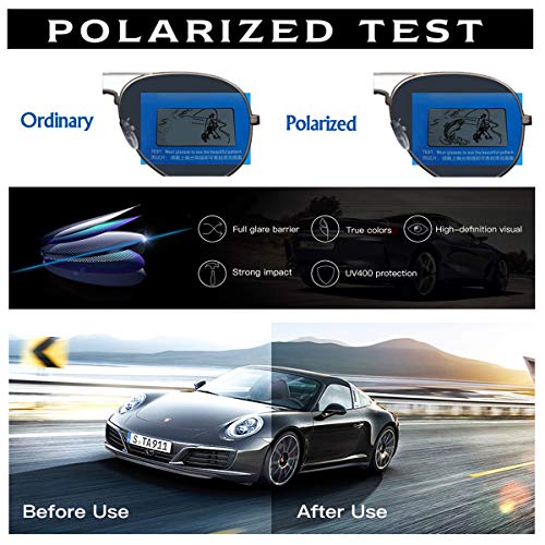 Gafas de sol polarizadas para hombres y mujeres; marcos vintage/clásicos/elegantes; objetivos de alta definición; Golf/Conducción/Pesca/Deportes al aire libre/Gafas de sol de moda