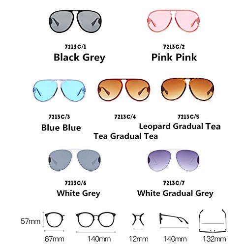 Gafas de Sol Sunglasses Gafas De Sol De Tortuga De Gran Tamaño Mujeres Hombres Gafas De Sol De Gran Vintage Gafas De Festival Retro Gafas De Gran Tamaño Uv400 Rosa-R