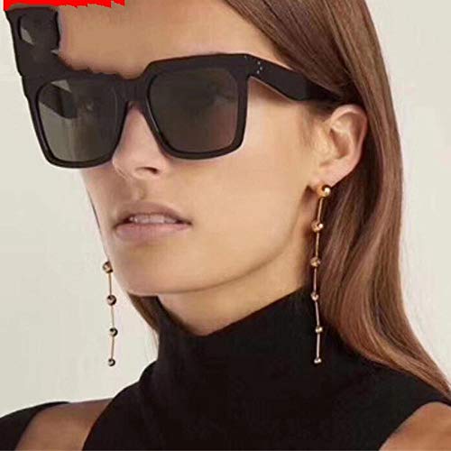 Gafas de Sol Sunglasses Gafas De Sol Extragrandes Mujeres Gafas De Sol Gradiente Cuadradas Hombres Gafas De Sol Rosadas Sol De Los Hombres Uv400 Blackleopard