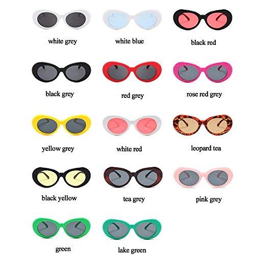 Gafas de Sol Sunglasses Gafas De Sol Ovales Clásicas Mujeres Hombres Gafas De Sol Diseñador Damas 14 Colores Uv400 Teagrey