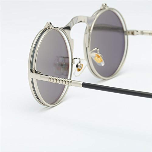 Gafas de Sol Sunglasses Gafas De Sol Redondas Punk Mujeres Hombres Gafas De Aleación Marcos Marcos Diseñador Moda Gafas De Sol Pa