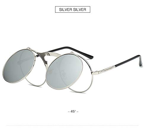 Gafas de Sol Sunglasses Gafas De Sol Redondas Punk Mujeres Hombres Gafas De Aleación Marcos Marcos Diseñador Moda Gafas De Sol Pa