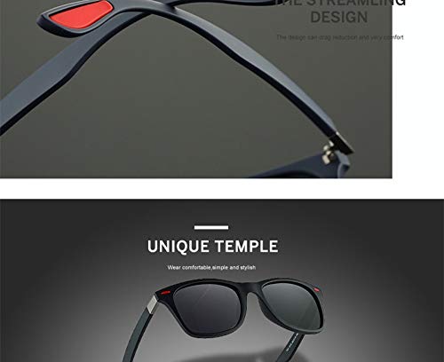 Gafas de Sol Sunglasses Nuevas Gafas De Sol Cuadradas Polarizadas Hombres Mujeres Marcos De Gafas De Plástico Gafas De Sol D