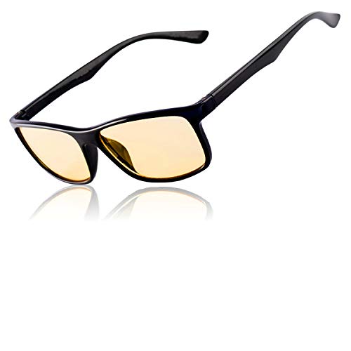 Gafas Gaming Filtro Luz Azul Alta Protección - Lentes Premium Anti Reflejos Contra la Fatiga para Pantallas Ordenadores PC - Gafas Gamer Para Descanso Contra Luz Azul