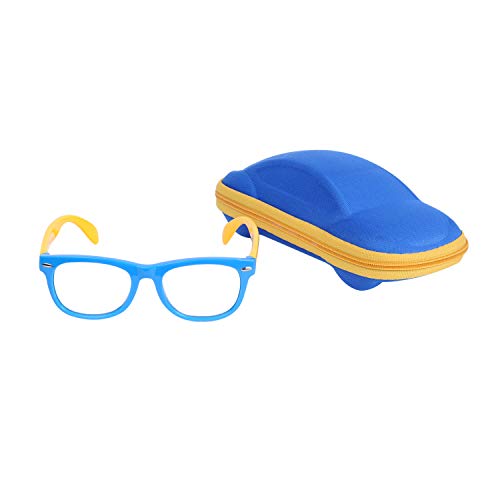 Gafas Ordenador Bebé Niños y Niñas (2-6 años) Lentes Anti-Luz Azul Anti-radiación Antireflejos Anti-fatigué Anti-UV Goma Flexible y Fundas