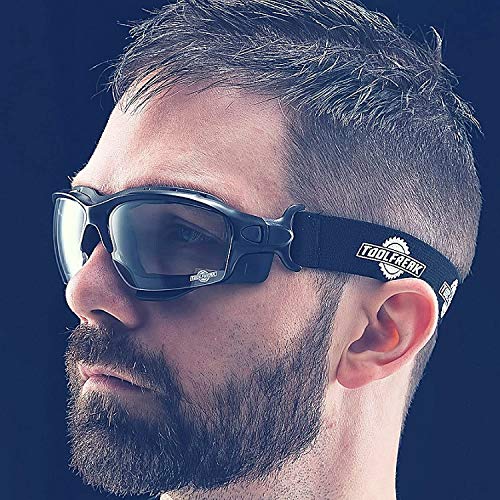 Gafas Protectoras de diseño “spoggles” de Primera Calidad ToolFreak | La combinación Gafas de Seguridad y Gafas de diseño (Spoggle - Transparente)