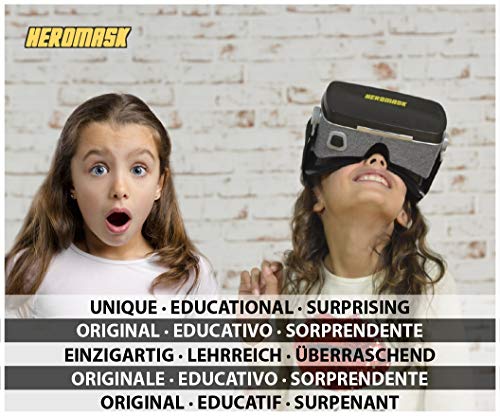 Gafas Realidad Virtual Niños + Juego Educativo Idiomas [ Regalo Original ] Aprende inglés, francés, etc. Juguete niño y niña 5 6 7 8 9 10 11 12 años - Gafas virtuales 3D - Cumpleaños - Navidad - VR