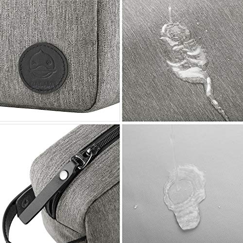GAGAKU Hombre Dopp Kit Impermeable Neceser Bolsa de Aseo Neceser de Viaje Bolsa de Cosmético - Gris