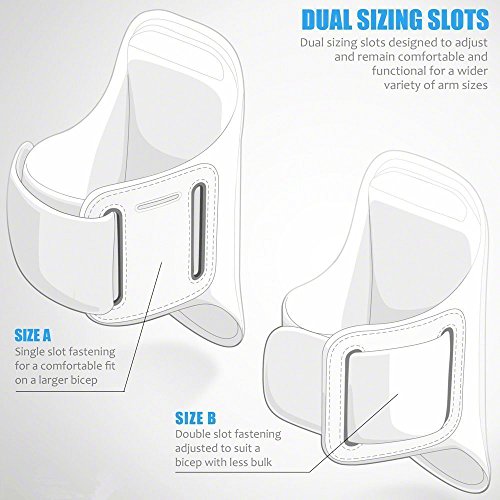 Galaxy S20+ S10+ S9+ S8+ Brazalete, JEMACHE Gimnasio Correr Ejercicio Banda de Brazo para Samsung Galaxy S20 Plus/S10 Plus/S9 Plus/S8 Plus con Clave Titular (Negro)