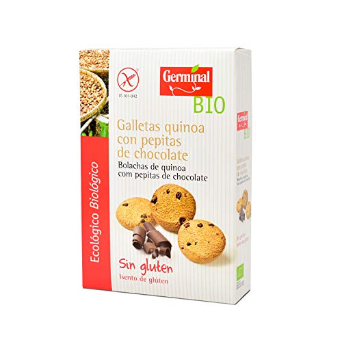 Galletas quinoa cacao con gotas de chocolate bio sin gluten - Germinal - 250g
