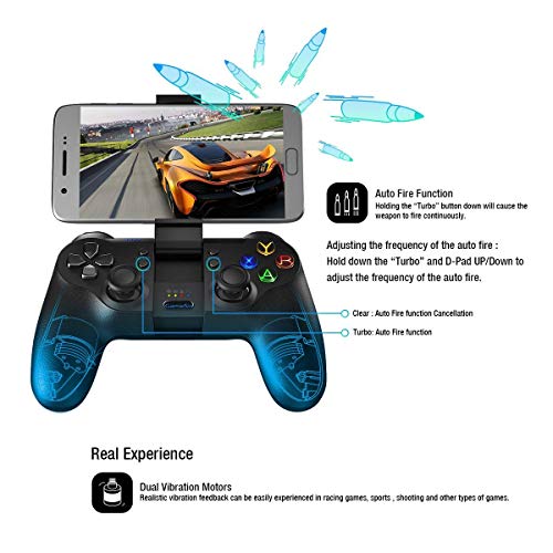 GameSir T1s Mando Bluetooth Inalámbrico de Juegos para Android/Windows/VR/TV Box/PS3