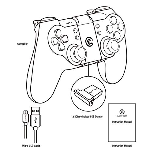 GameSir T1s Mando Bluetooth Inalámbrico de Juegos para Android/Windows/VR/TV Box/PS3