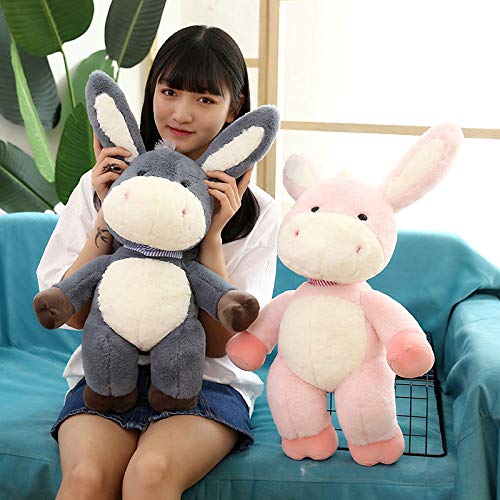 GAO Gaocreativo Conejo Pelo Pequeño Burro Peluche Abrazo Almohada Muñeca Burro Acompañando Muñeca De Sueño Muñeca Muñeca Muñeca 45 Cm Rosa