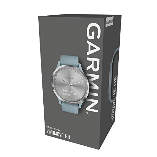 Garmin vívomove HR GPS Mano Ciclismo, Adultos Unisex, Azul claro
