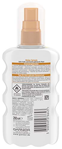 Garnier Ambre Solaire Clear Protect+ aerosol de protección solar Cuerpo - Aerosoles de protección solar (Cuerpo, Hidratante, Piel normal, Aerosol)