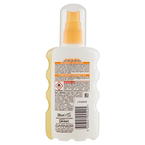 Garnier Ambre Solaire Clear Protect + Cuidado Spray transparente, 200 ml