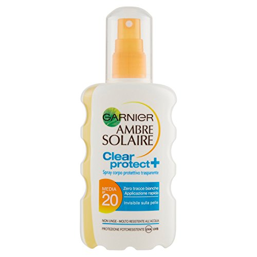 Garnier Ambre Solaire Clear Protect + Cuidado Spray transparente, 200 ml